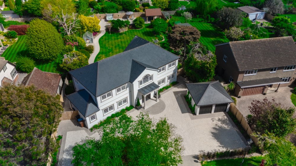 Aerial of the grounds
